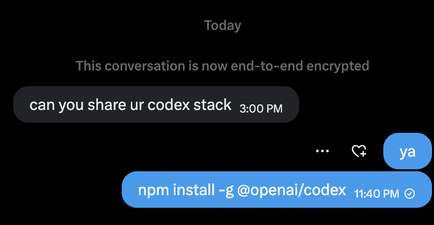 Codex stack DM