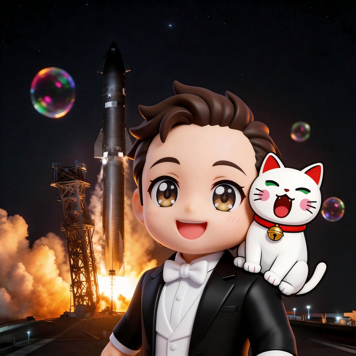 Elon Musk’s dream is to fly into space, colonize Mars, and begin humanity’s journey across the cosmos.

$CHIBI shares the same dream — heading to the moon with <a href="/geng_one/">GENG</a> 🚀🌕
