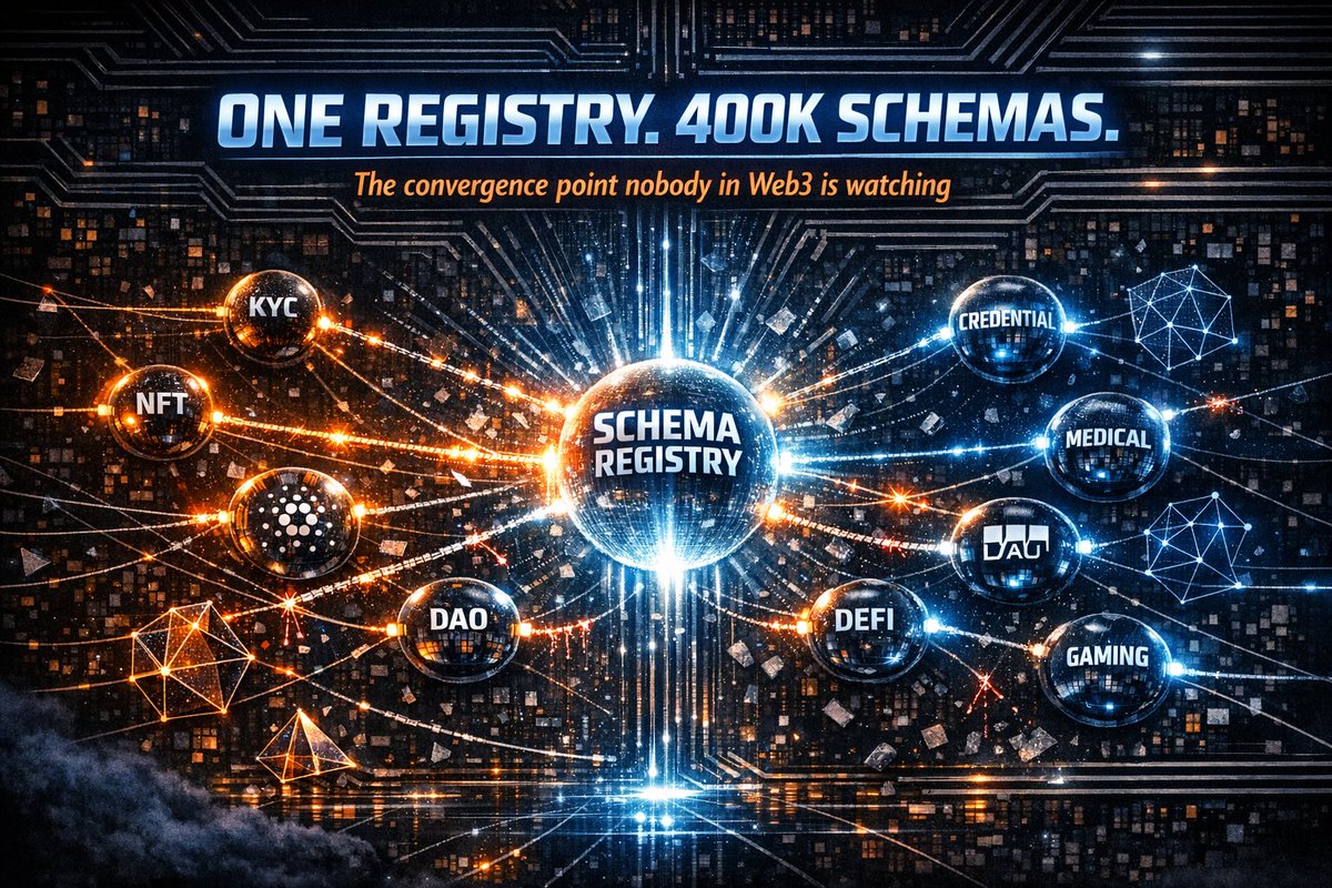400k schemas in the registry. Zero compatibility standard.

@SignOfficial calls it a decentralized hub. But a hub is a single convergence point by definition. 

$SIGN #SignDigitalSovereignInfra