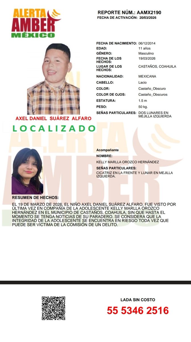 Alerta AMBER México tweet media