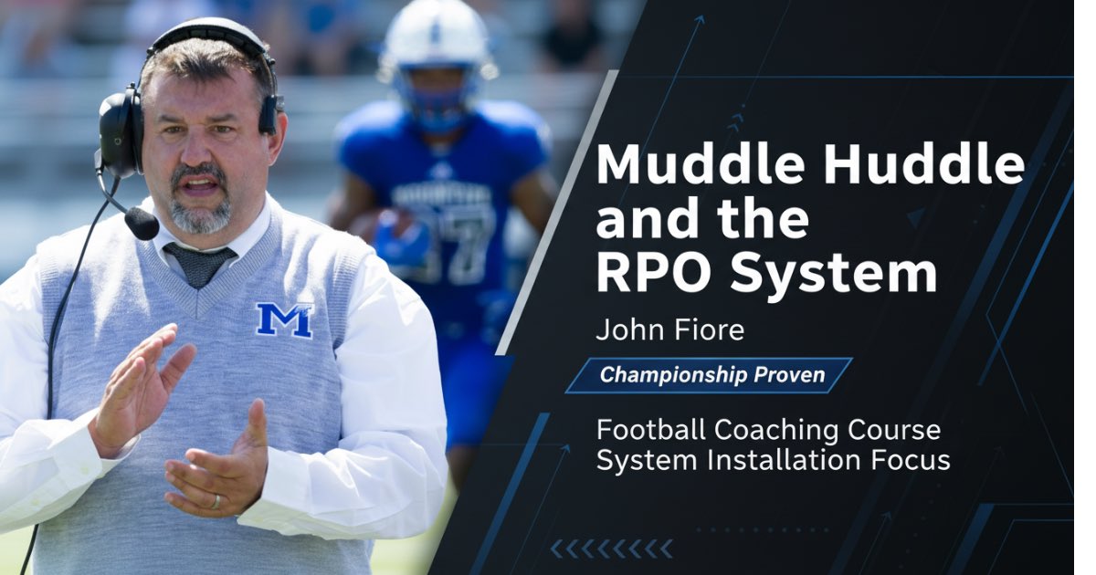 CoachBA1010's tweet image. Thank you to John Fiore for speaking at our Coaches Clinic! @HFC_JohnFiore 

🔥 The Muddle Huddle + RPO System is a problem for defenses—simple, efficient, and explosive.

👉 Coaches, don’t miss this:
Watch the Course
coachtube.com/course/footbal…

#RPO #FootballCoaches