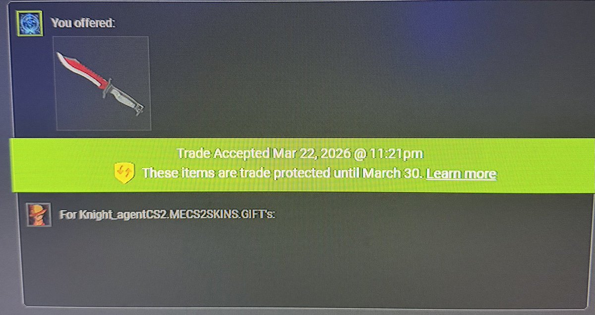 One of my viewers who has lost every giveaway this week came up with the knife!! Next knife giveaway in 172 more followers!