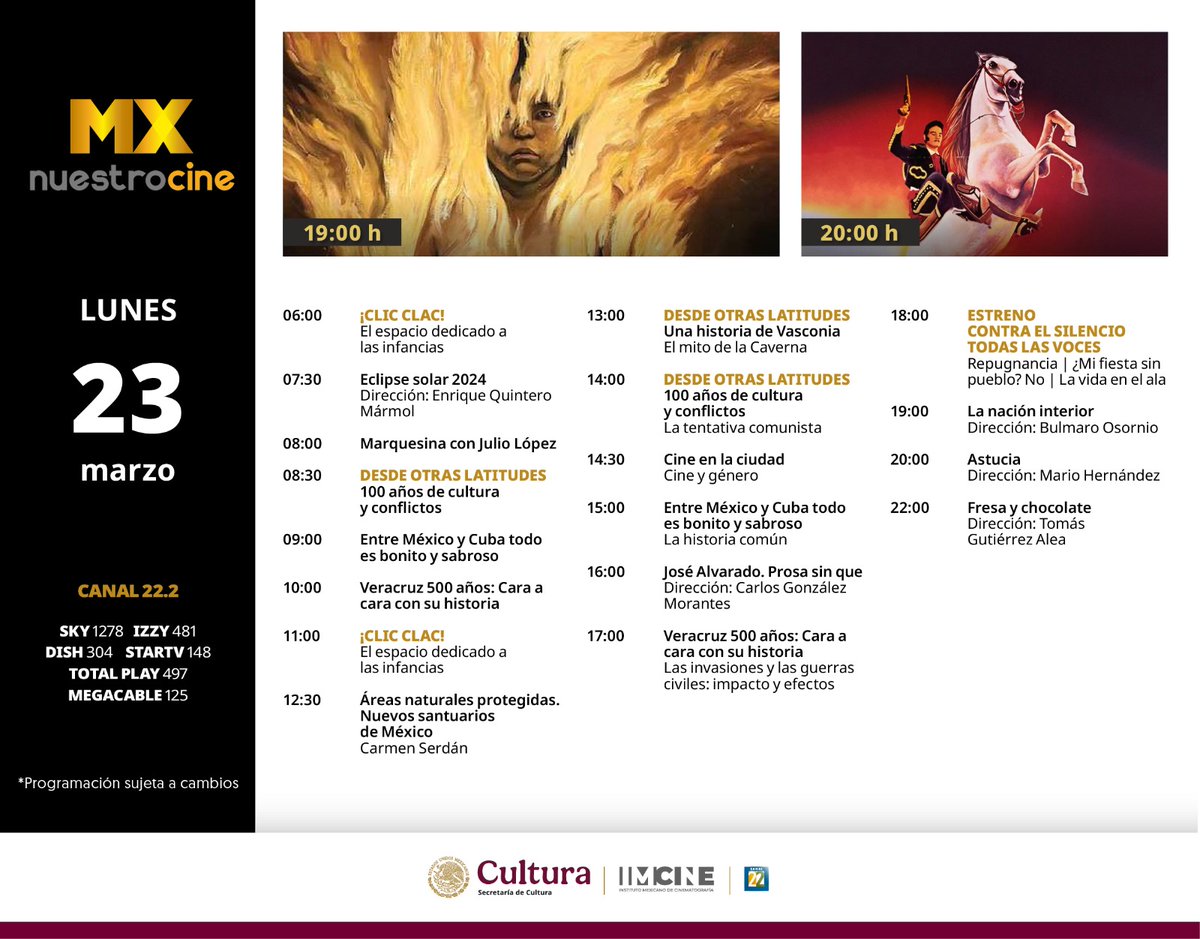 Canal MX Nuestro Cine tweet media