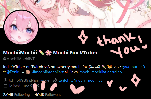 MochiiMochii 🍡🌸 Mochi Fox VTuber tweet media