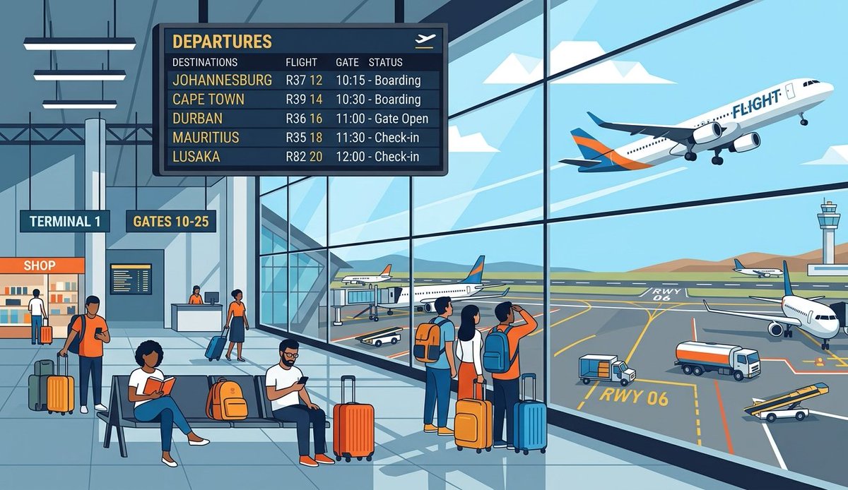 AfroVisualData's tweet photo. Scheduled departing seats at Southern Africa's airports in March 2026

1 🇿🇦 Johannesburg 1,194,562
2 🇿🇦 Cape Town 663,762
3 🇿🇦 Durban 333,522
4 🇲🇺 Mauritius 233,449
5 🇿🇲 Lusaka 131,036
6 🇿🇼 Harare 100,044
7 🇿🇦 Port Elizabeth 91,017
8 🇿🇦 Lanseria 87,597
9 🇸🇨 Mahe Island 82,735 https://t.co/FLCYxb7Fu1