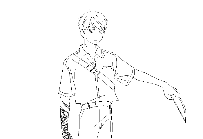 ok I give up lol twitter keeps messing with previews so I'll post these doodles separately

Yoshiki as KDII Sakuya (he has a knife already)