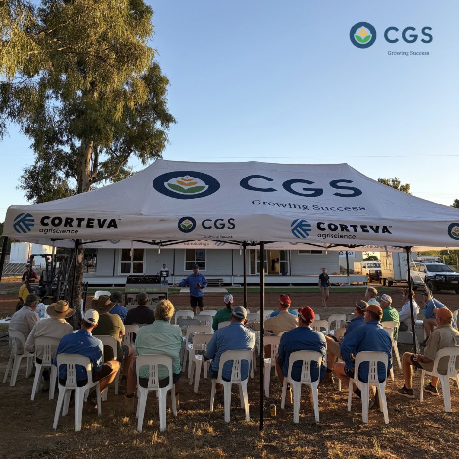 cgs_aust's tweet photo. What a great afternoon at the CGS St George Field day! 

Thank you to Craig Saunders, Larissa Holland, Scott Brimblecombe, Andrew McKay and Jeremey Jones for speaking. 

Peter North for driving the bus around to all the cotton paddocks. 

Peter White and Mick Bange for attending and answering a lot of questions. 

Thank you to everyone who came along and made it a great day 😊

@csd_cotton @CottonInfoAust Darling Downs Spray Tech, Saunders Farming
