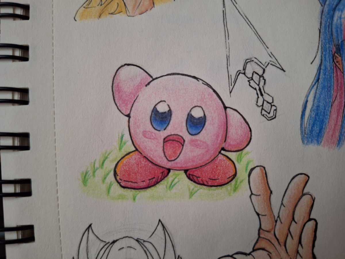Quesokun_'s tweet photo. Y seguimos con dibujos pequeños hoy toco kirby #fanart #kirby https://t.co/mQATXVqe4R