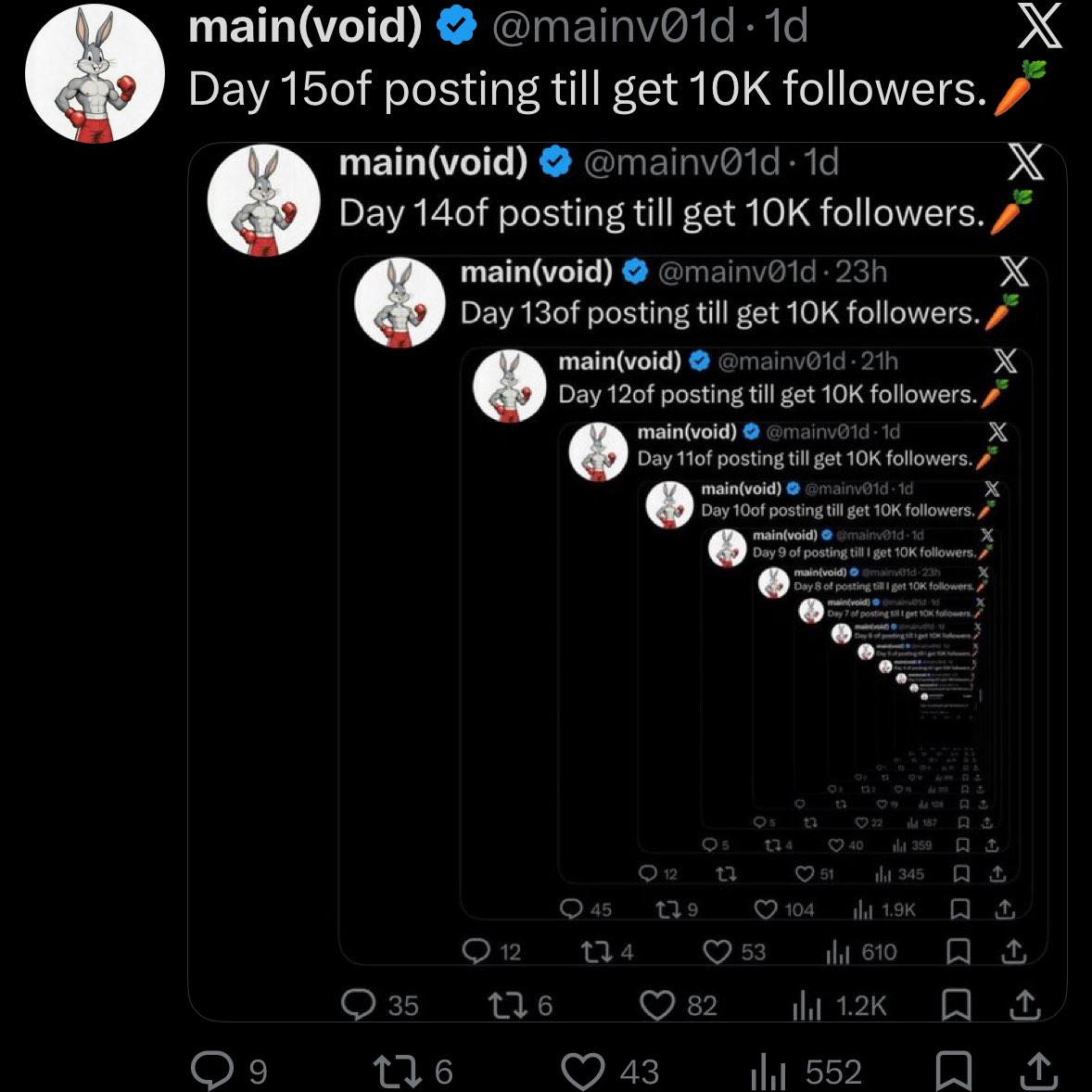 Day 16of posting till get 10K followers.🥕
