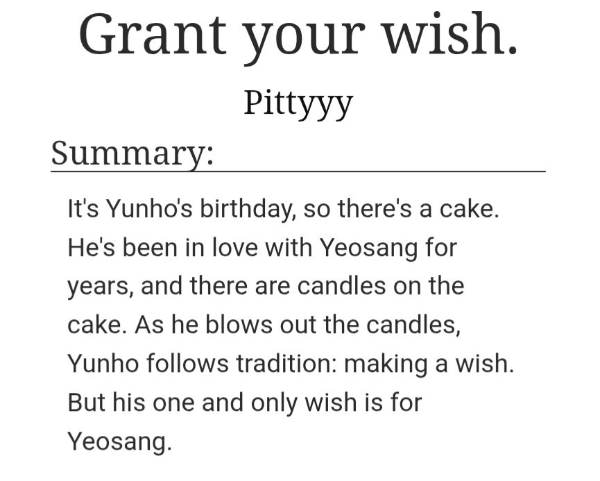 oopsyygirl's tweet photo. Grant your wish.
-> 2.5k words
-> no angst, only comfort
-> first kiss
-> attempt at humor
-> https://t.co/05jvpudUGg https://t.co/XYXr1uxlmM
