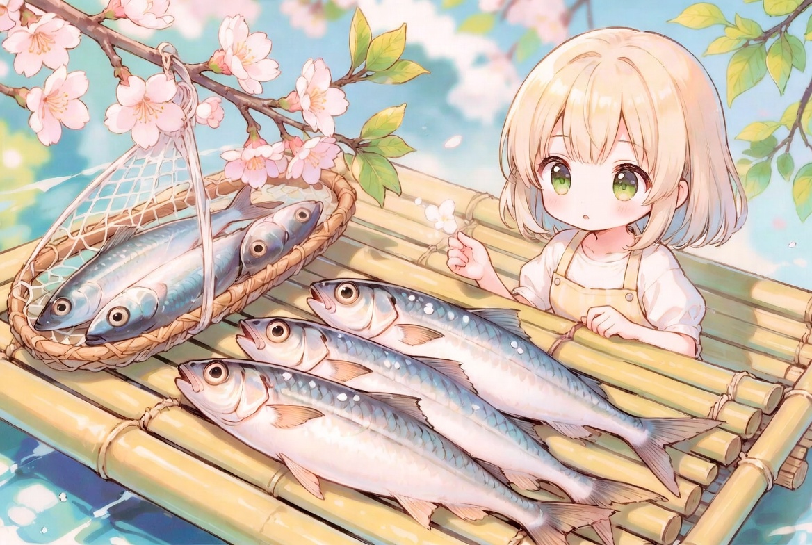 esxoz's tweet photo. 春の祝い魚🐟保存の知恵

魚をそっと並べる🐟
塩と風が身を引き締める✨

干す音がコトコト🫧
季節の香りがじんわり広がる💛

手で触れるとコリコリポワリ🖐️
次の祭りへ旨みをつなぐ小さな技💫

今日の保存魚は春の贈り物🎁
光と香りと技が編むやさしい時間🌿

#保存魚 #春の下ごしらえ #手仕事の知恵 https://t.co/S3zUh7TJeZ