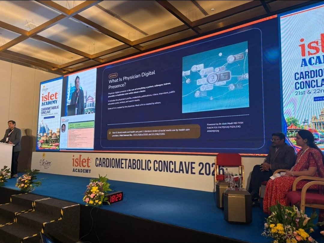 alpalok's tweet photo. Happy to share that I was invited as Faculty at ISLET 2026 National Meet (21–22 March, Bengaluru).

Spoke on building a strong digital clinical presence and enhancing patient engagement in cardiometabolic care.

Great learning from peers and experts—truly enriching discussions. Grateful for the opportunity.

Special thanks to Dr. L. S. Murthy for organizing a fantastic meeting and for the warm hospitality.

#ISLET2026 #Faculty #DigitalHealth #CardioMetabolicCare #MedEd #DoctorLife #ContinuousLearning