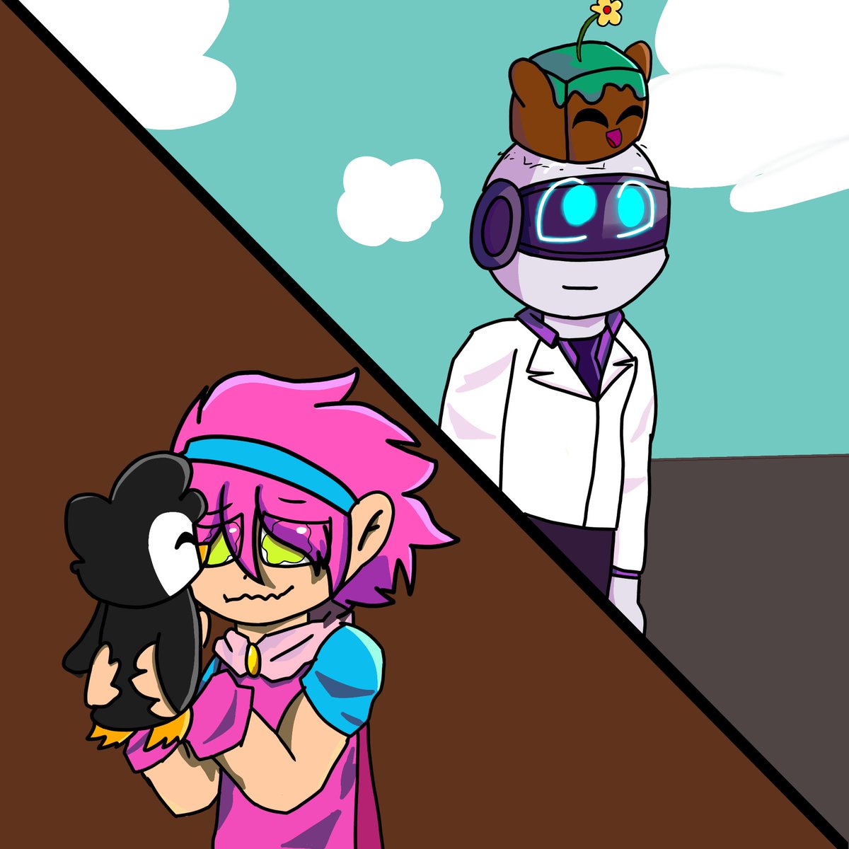 YakolasY10770's tweet image. Aquí está tarde pero aquí está,hoy no tuve el mejor día pero aún así aquí seguimos,puede que los suba tarde pero jamás a la media noche 
4-Intercambio de mascota 
#MayictorWeek 
@elmayoo97 @invictorgs3