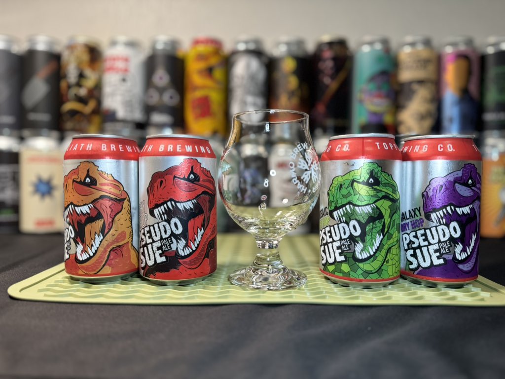zjr491's tweet photo. Toppling Goliath 4 small Dry Hop Pseudo Sue
#beerdaily #topplinggoliath #pseudosue #dryhop #craftbeer https://t.co/l2NbtlYfIT