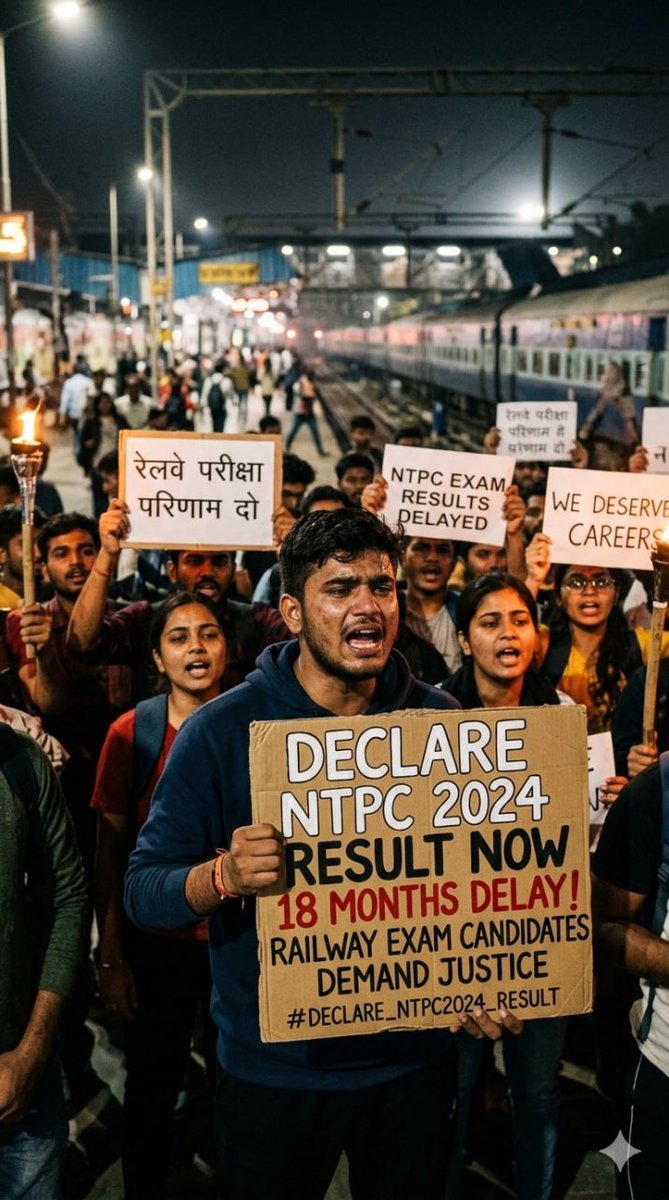 SKRAJ381182's tweet photo. Not just a result… it’s our future on hold 💔

162+ days after CBT-2
Still no final result.

#declare_ntpc2024_result @RailMinIndia @AshwiniVaishnaw @DoPTGoI @DrJitendraSingh https://t.co/Cji608fcds