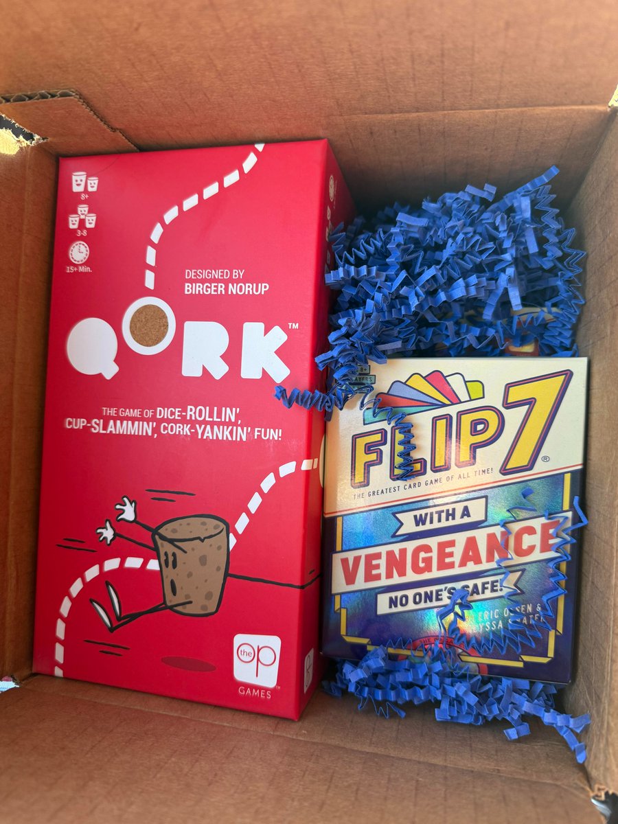 aforg15's tweet photo. Game Night Recap: Flip 7 Vengeance + Qork

Big thanks to @theopgames and @tryazon for helping us step up our game nights! More of the review in the comments.
The OP Games provided these games for us to try.
#TheOpGames #Flip7Vengeance #Qork #TheOpGameNight #GameNight #Tryazon https://t.co/7IZyyBcrA1
