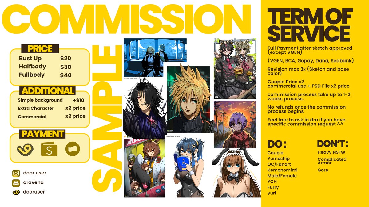door.user (COMMISSION OPEN) tweet media