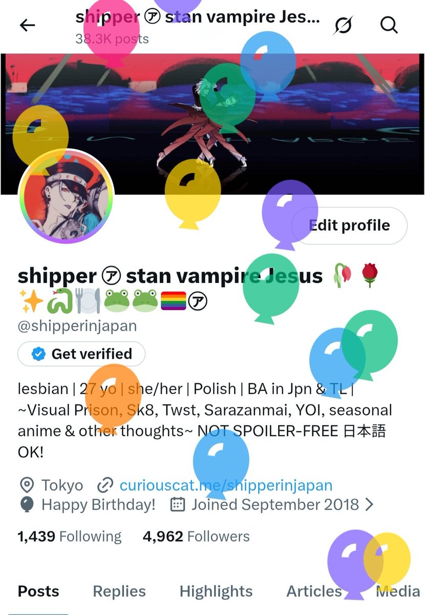 shipper ㋐ stan vampire Jesus 🥀🌹✨🐍🍽️🐸🐸🏳️‍🌈㋐ tweet media