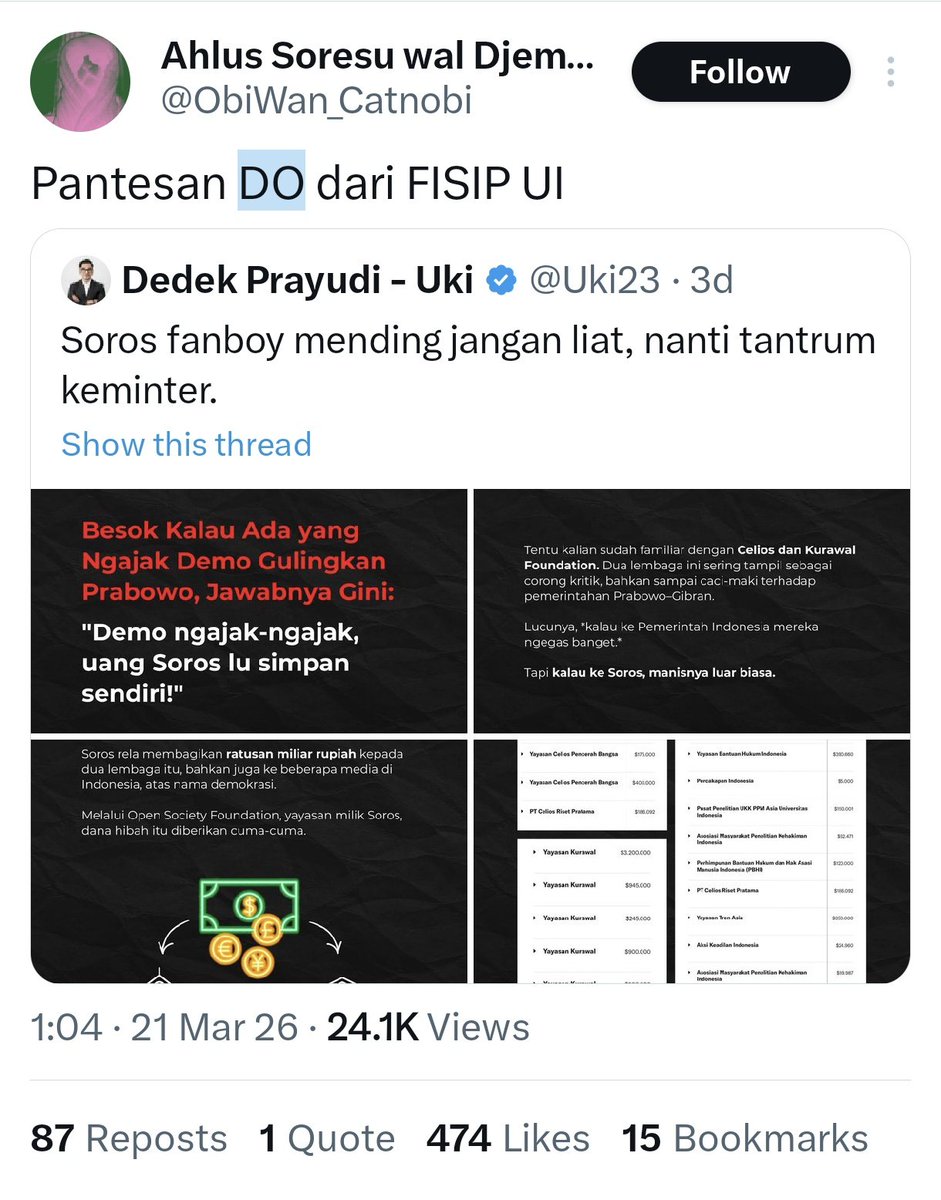 Dedek Prayudi - Uki tweet media