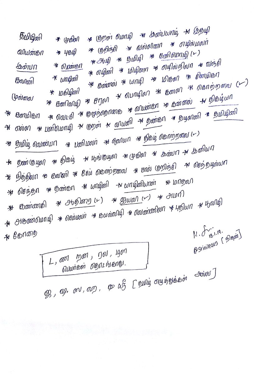srinileaks's tweet photo. தமிழ் குழந்தை பெயர்கள்! https://t.co/7XYWepen4Z