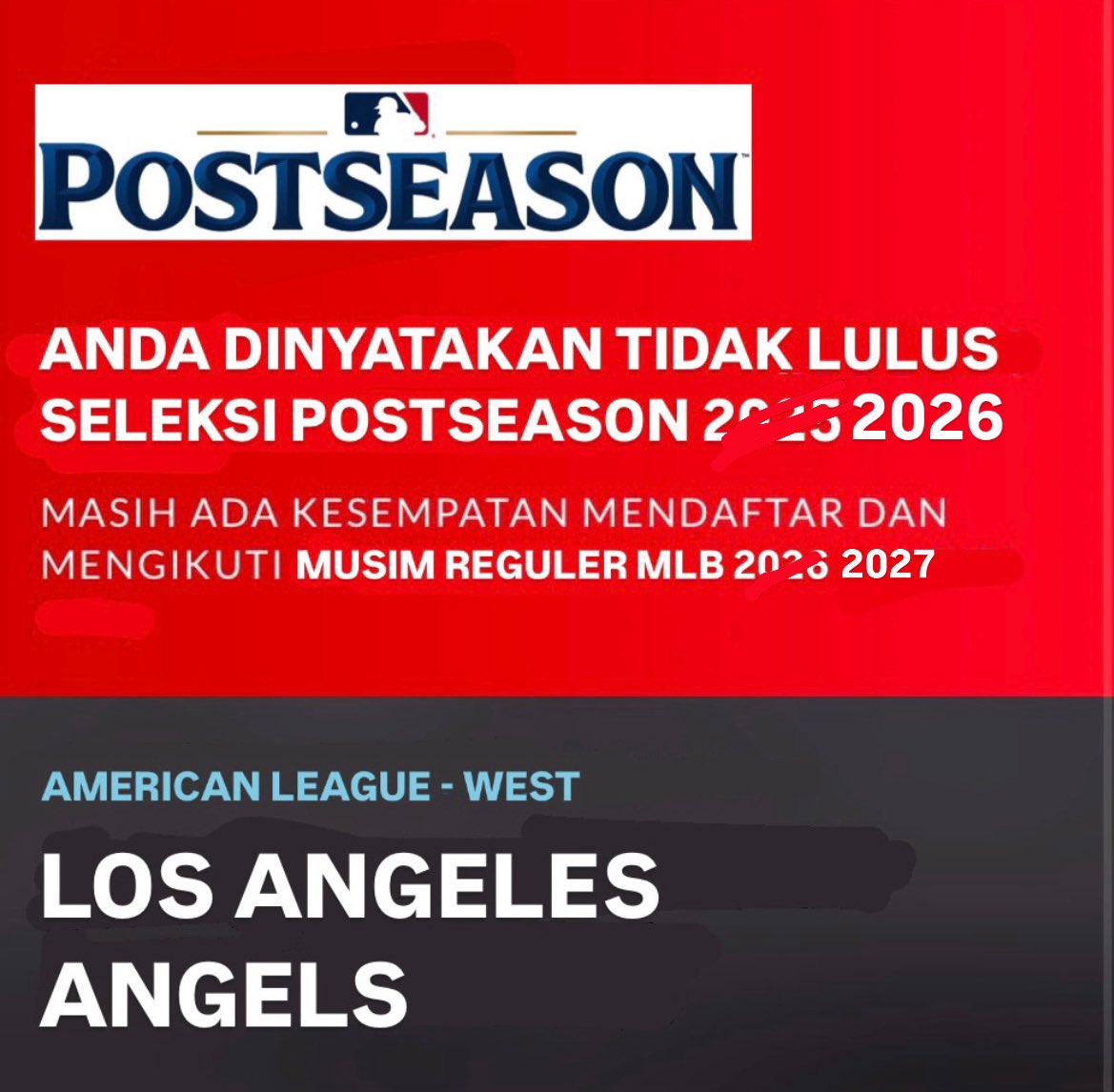 MLB_INDO's tweet image. Dengan ini sudah resmi mengeluarkan statement tahunan 🤣

#MLB #MLBIndonesia #Angels