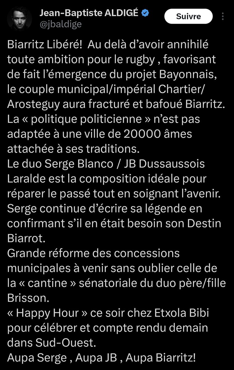 A dans 7 ans pour une nouveau suçage de roues.