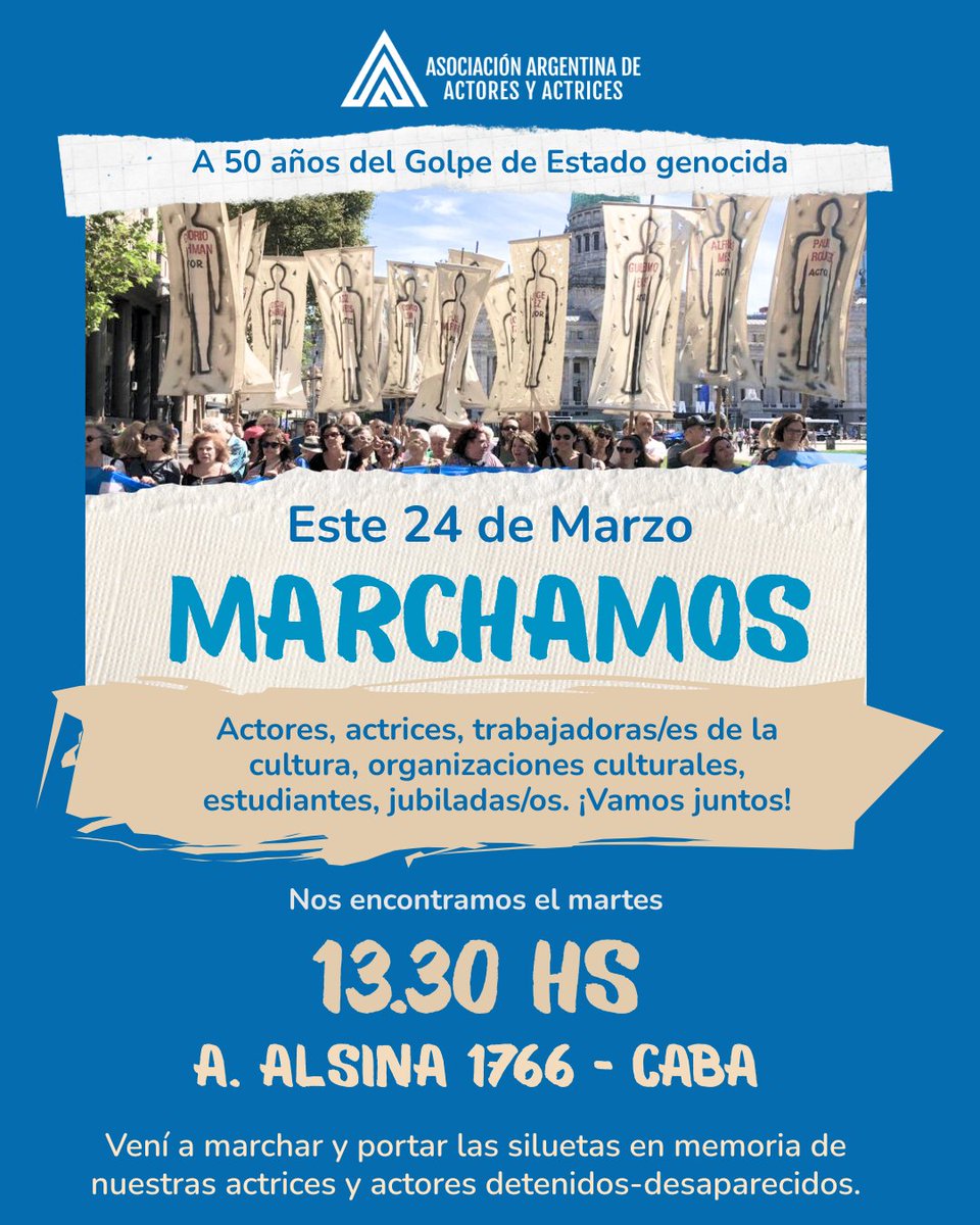 Este 24 de Marzo, MARCHAMOS