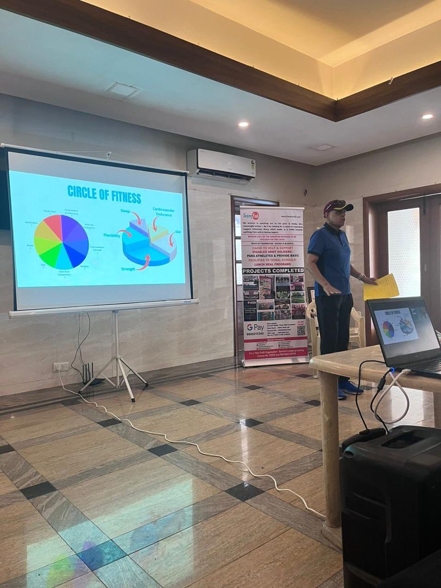 Jai hind friends 
 completion of the PI Fitness Session at Palm Court Club House, conducted by Team Fab Foundation.

An intense and thought-provoking session on Practical Intelligence—going beyond routines and into what truly works in real life. No shortcuts. No myths. Just