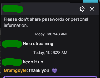 gramgoyle's tweet photo. wah... someone compliment me in DM when I thought no one is watching uwu so happy. also since it from DM so I didnt notice it since I didn't open the site >.< only the streaming software. https://t.co/VVFoD3HQQE