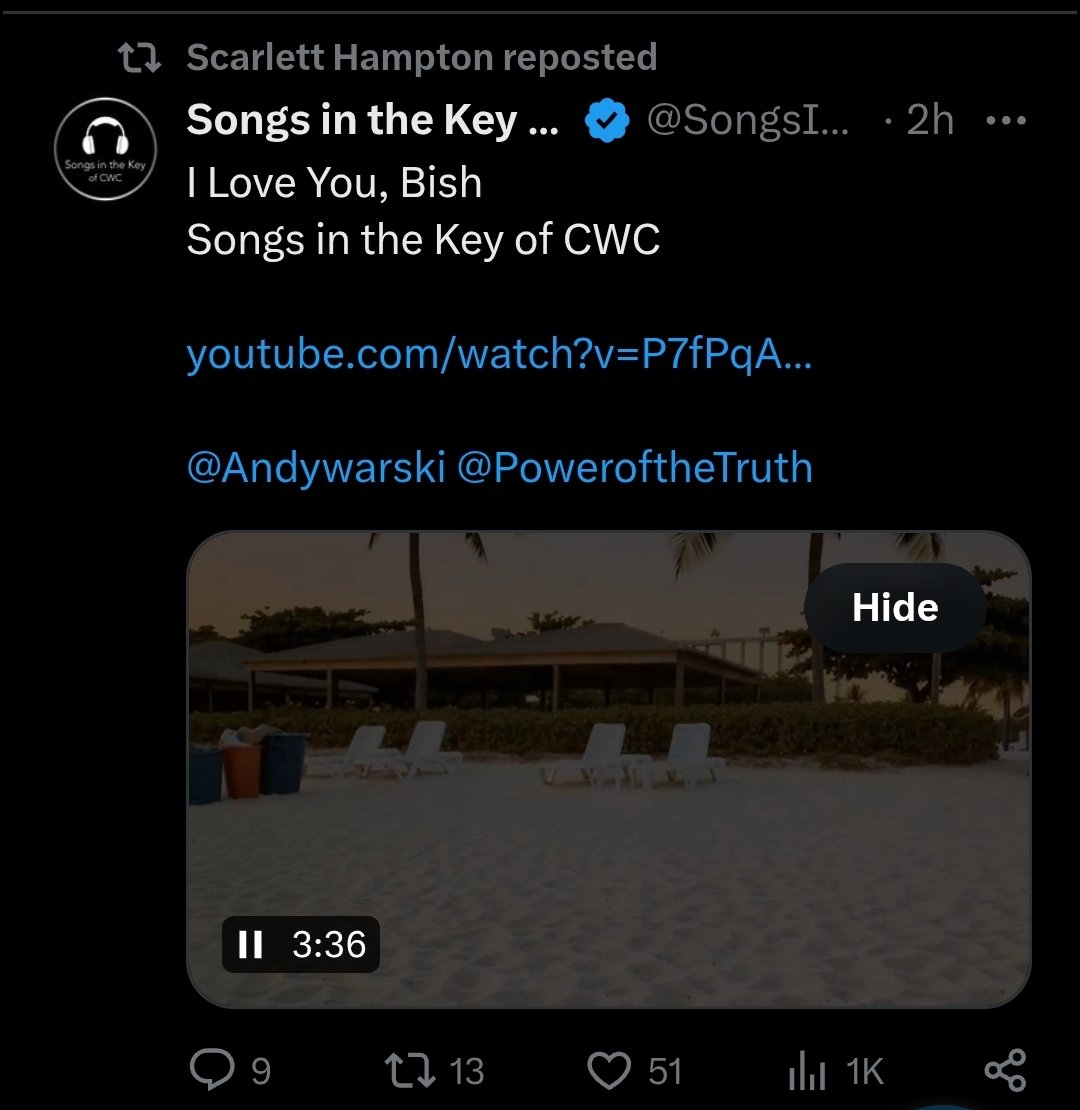 Songs in the Key of CWC tweet media
