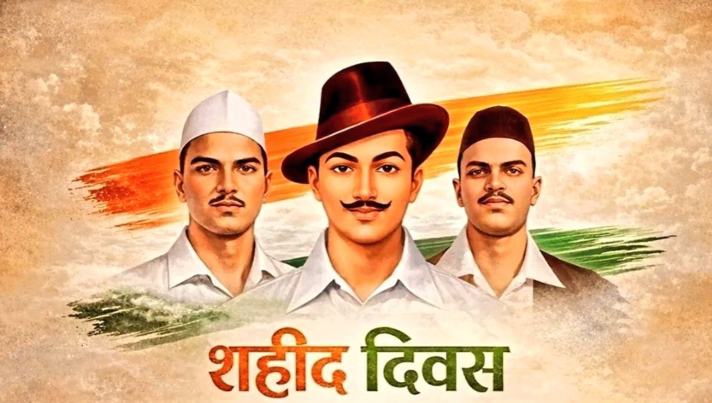 गूंजेगी युगों तक हमारी वीरता की गाथाएँ, 
वतन की ख़ातिर तुम अपना सर्वस्व लुटा गए! 

देश की स्वतंत्रता के लिए अपने प्राणों को न्यौछावर करने वाले अमर शहीद भगत सिंह, राजगुरु, सुखदेव जी के बलिदान दिवस पर उन्हें कोटि-कोटि नमन एवं विनम्र श्रद्धांजलि अर्पित करता हूं 🙏🙌
#ShaheedDiwas