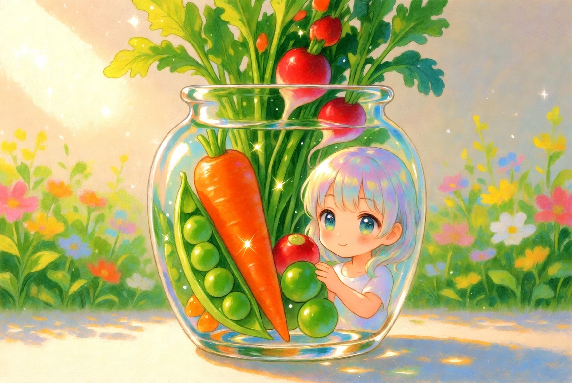 ouscae's tweet photo. 春色を閉じ込める🥕野菜ミックス

春野菜をそっと瓶に詰める🥕
色と形が並んで踊る✨

光を通して緑や赤がキラリ🌞
香りがじんわり広がる💛

手で触れると🖐️
畑のにぎわいが小さな瓶に宿る💫

今日の瓶詰は春の小さな贈り物🎁
光と色と香りが編むやさしい保存術🌿

#春野菜 #瓶詰保存 #手仕事の味 https://t.co/LU9drfvJNS