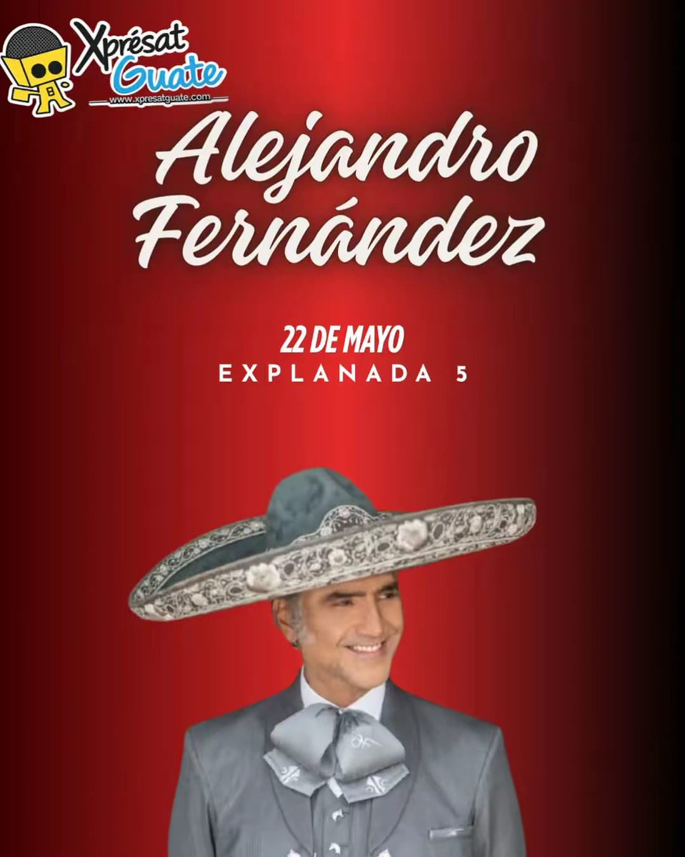 ¿Viene Alejandro Fernández a Guatemala?  
conoce los detalles para no perdértelo!!

xpresatguate.com/2026/03/una-no…

<a href="/mp5noticias/">Mp5 Comunicación</a>
<a href="/asa_promotions/">Asa Promotions</a>