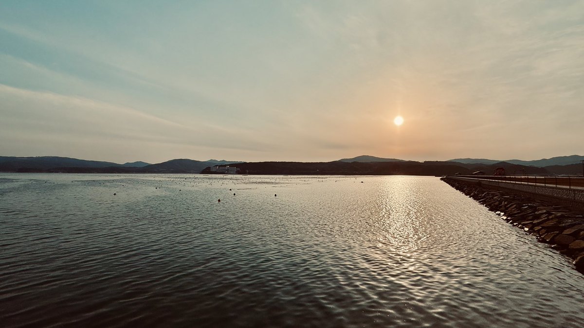 1posi's tweet photo. 穏やかな夕暮れ時に久しぶりに南三陸にやってきた。 https://t.co/FYy2zfn409