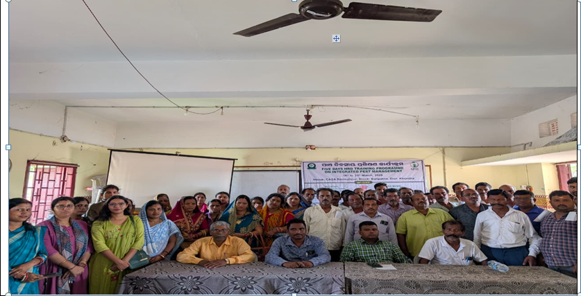 CipmcB's tweet photo. First day of the Five day’s human resource development (HRD) training programme 2025-26 on Integrated Pest Management was conducted at AT- CASA BANAMLIPUR, BLOCK-BALIPATNA, DISTRICT- KHORDA on 16.03.26 by CIPMC BHUBANESWAR. https://t.co/cUf8R6wZl4
