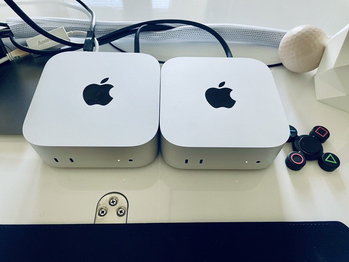 blueliaison's tweet photo. Replaced my VPS setup with 2 local minis.

Now running AI agents to automate:
• product research
• company analysis
• daily workflows

Next: fully autonomous loops.
Agents already find and construct information better than I do. It’s time to remove myself from the loop. https://t.co/7YYE2SJI9m