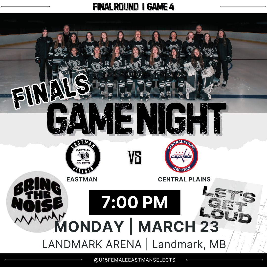 Game 4. Let’s go. 🏒🔥
The Selects are looking to keep the season alive on home ice — we need you loud and proud!
#SelectsFamily #PlayoffPush #BringTheNoise
