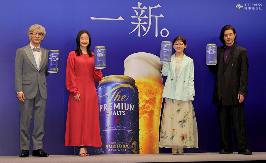 サントリー「ザ・プレミアム・モルツ」の新CM発表会が開催され、広瀬