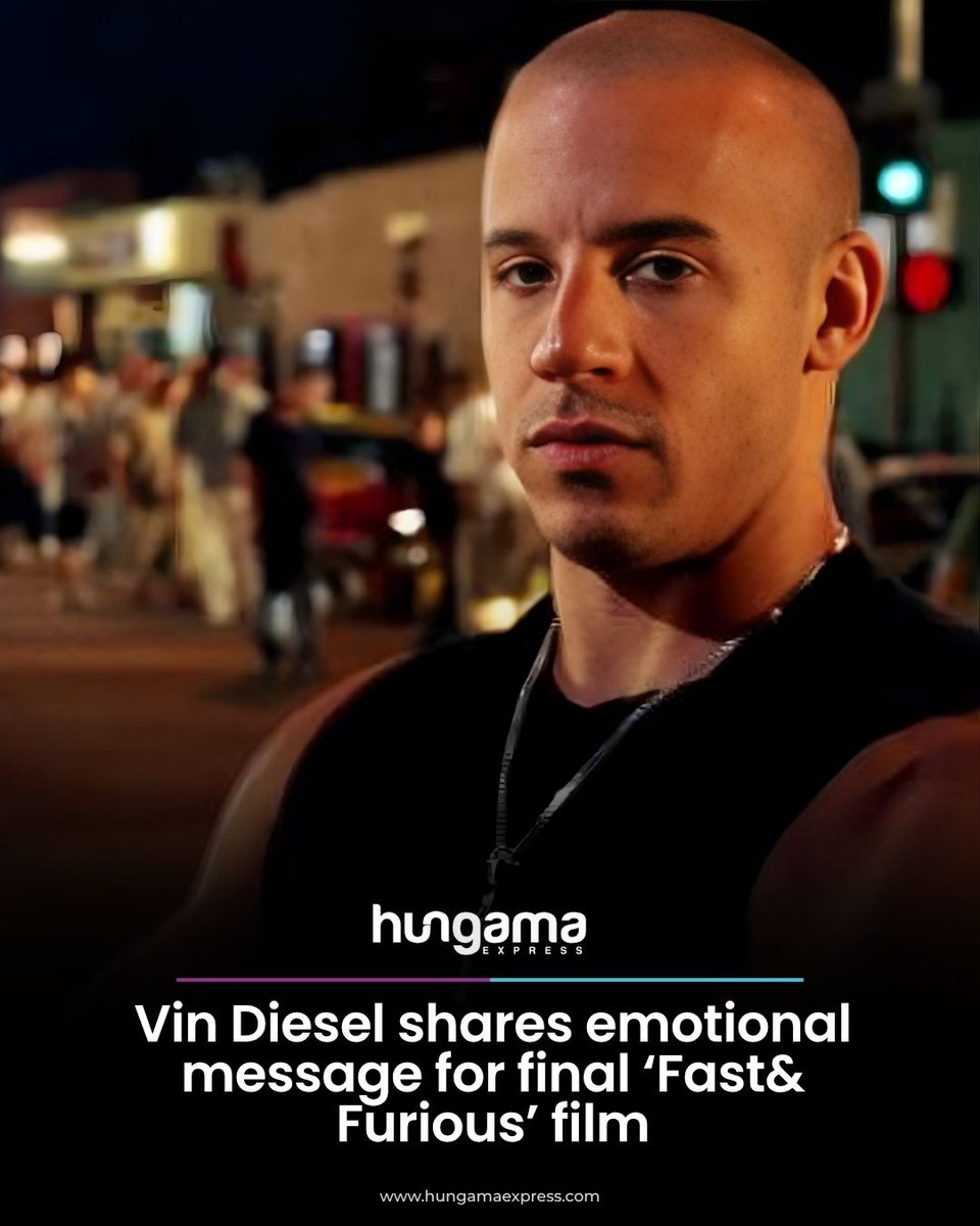HungamaExpress's tweet image. The actor has teased an emotional finale of the franchise.

Read more: hungamaexpress.com/news/43621

#VinDiesel #FastAndFurious #FastForever #HollywoodNews #MovieUpdate #FinalChapter #EntertainmentBuzz #Trendingnow #fyp #HungamaExpress