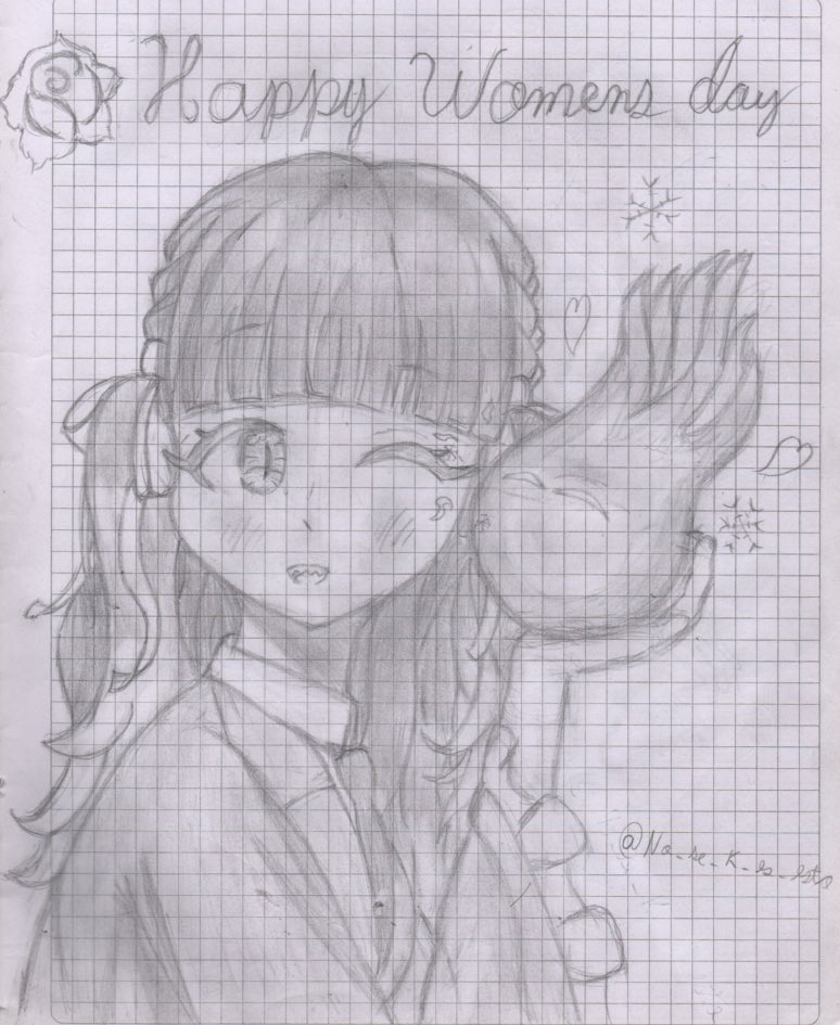 My Sweet, little and precius Rin, of course that you deserve a lot with the loved and importante girl that you are 🩵❄️

Happy womens Day my beautiful flower🩵❄️🌹

Un muy buen y feliz dia de la mujer merecido para mi querida chica ☺️

#100カノファンアート