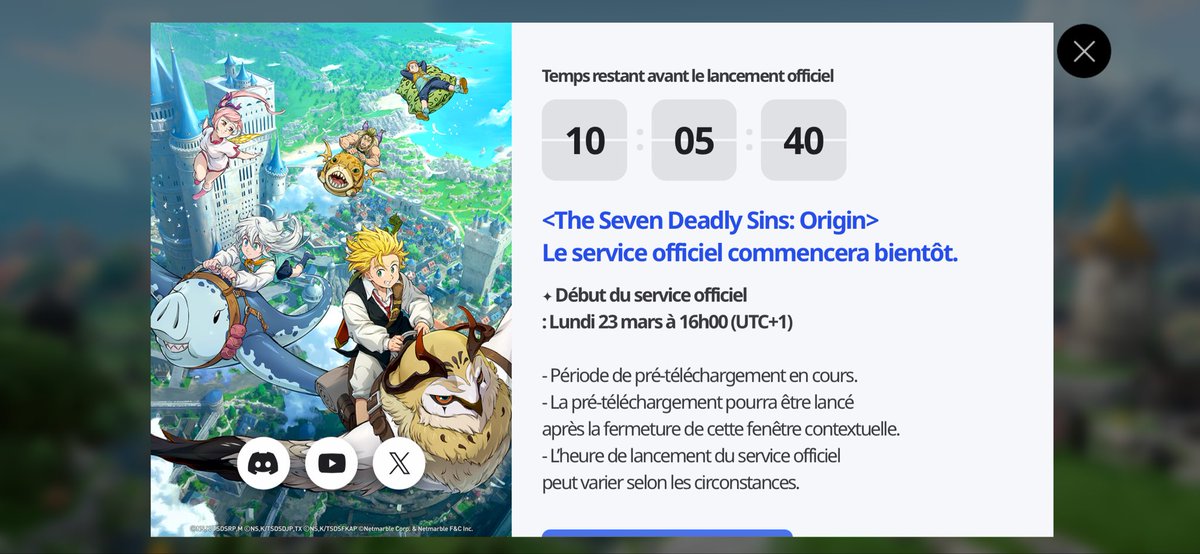 Seven Deadly Sins Origin FR tweet media
