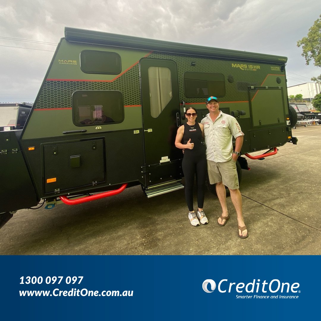 creditonegroup's tweet photo. Massive shout out to Jenny at Credit One for helping these happy campers secure finance for their exciting new purchase! 🙌

Another happy customer on the road and ready for their next adventure ✨

The Credit One team is here to help 📞 1300 097 097 https://t.co/6kIoQQDvaR