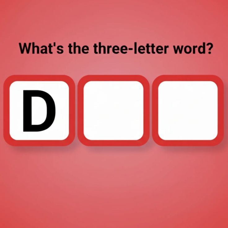 What's the three letters word??