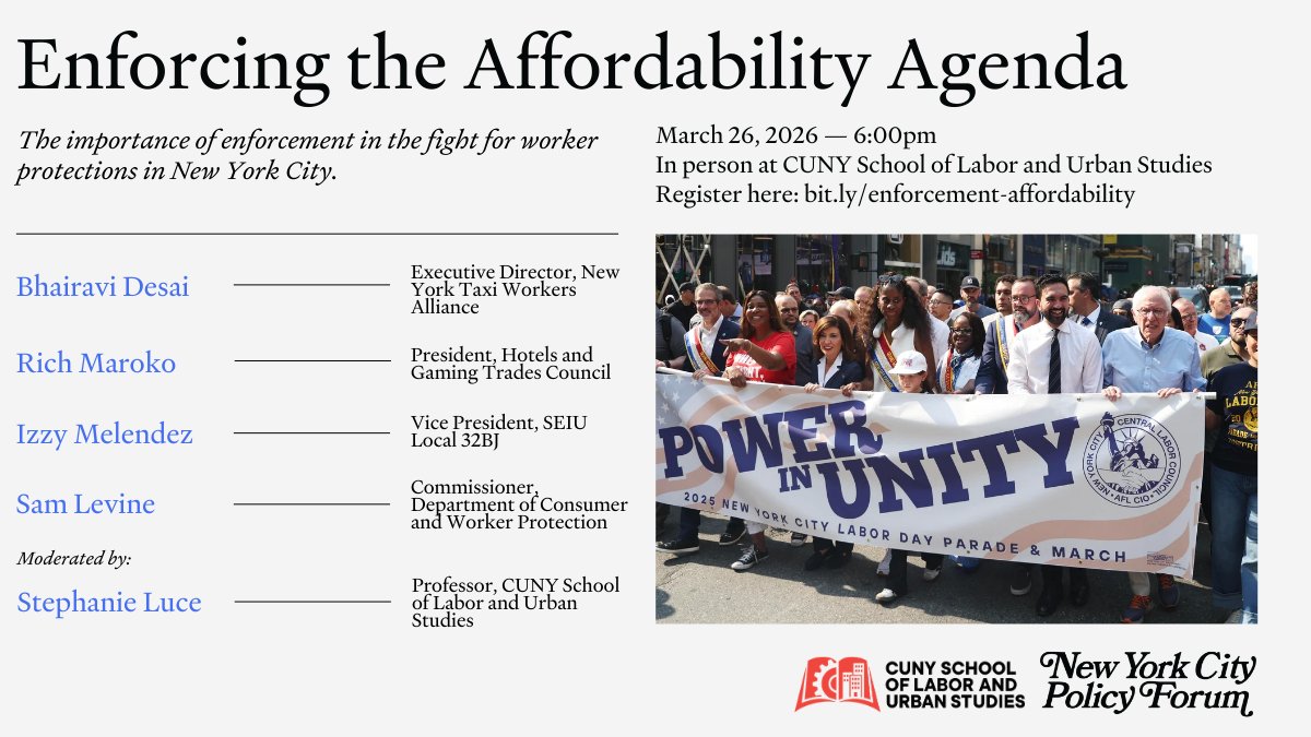 CUNY School of Labor and Urban Studies tweet media