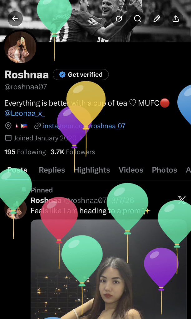 Balloons on my tl and Messi scoring today✨