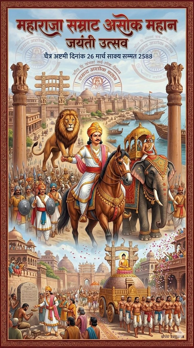Shiwaji8's tweet photo. चाहे मैं उद्यान मे हूँ, भोजन मे या शयनकक्ष मे रहूं। प्रतिवेदक प्रजा का संदेश हर हाल मे मुझे सुनाएगें।
ऎसा सम्राट असोक महान कहते हैं।
#सम्राट_अशोक_जयंती
#AshokJayanti
#सम्राट_अशोक_जयंती_पर_राष्ट्रीय_अवकाश
#26मार्च

@Raj_Ambedkar @rajnathsingh @priyankagandhi @kanhaiyakumar @aajtak https://t.co/lIa4V6EshH