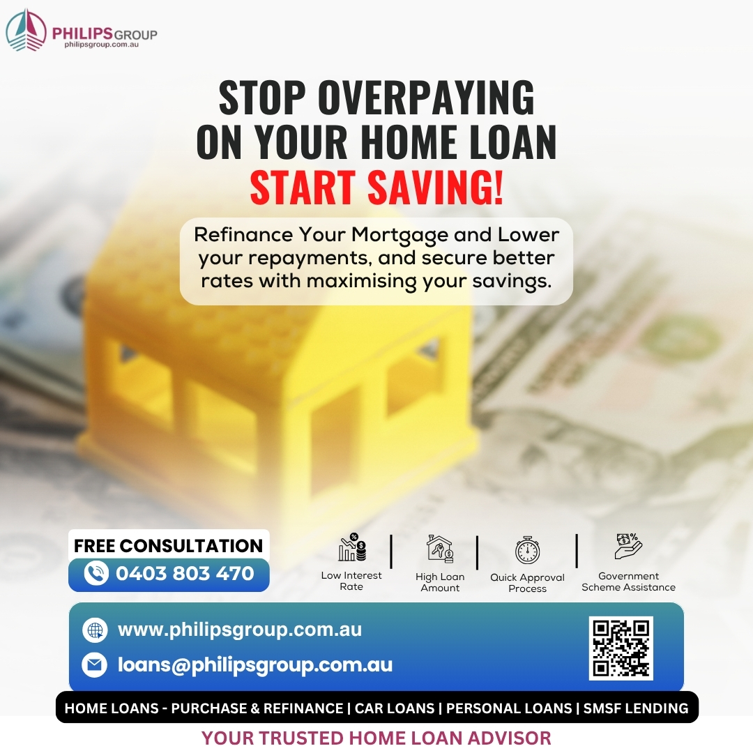 philipsgroupau's tweet image. It’s time to take control and refinance your home Loan.

Refinance the right way — and reduce you repayments and save more!

philipsgroup.com.au/contact/

#RefinanceHomeLoan #LowerRepayments #BetterRates #MortgageBroker #HomeLoanHelp #SmartRefinancing #FinancialFreedom #LoanSolutions