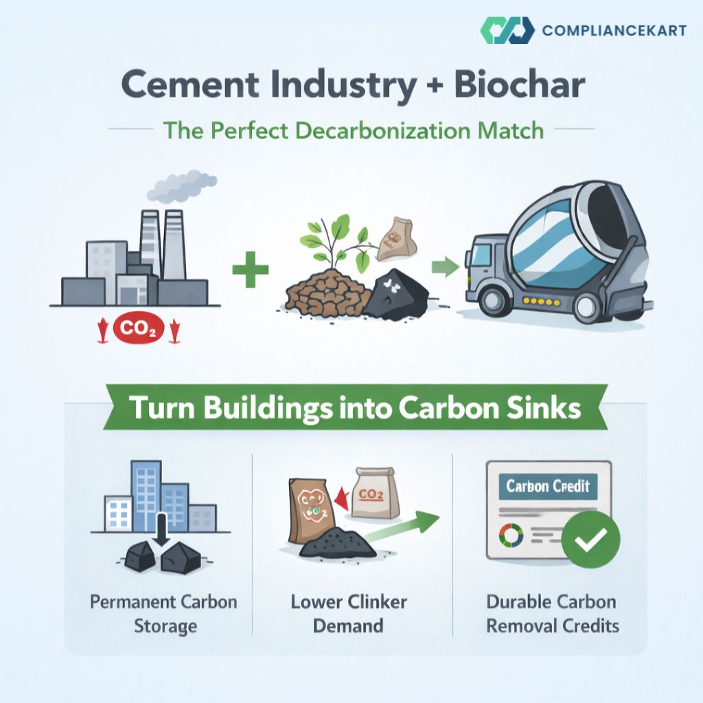 EnvrEarth's tweet photo. What if buildings could store carbon instead of emitting it?

The cement industry contributes nearly 8% of global CO₂ emissions — making decarbonization incredibly challenging.

But biochar could change the equation.

By integrating biochar into cement and concrete:
•⁠ ⁠Carbon can be permanently stored in infrastructure
•⁠ ⁠Clinker demand decreases
•⁠ ⁠Materials can become stronger and more durable

In other words, the built environment could evolve from a carbon source → carbon sink.

A powerful opportunity for hard-to-abate sectors on the path to net zero.

#Biochar #CarbonRemoval #CementIndustry #Decarbonization #ClimateTech #NetZero