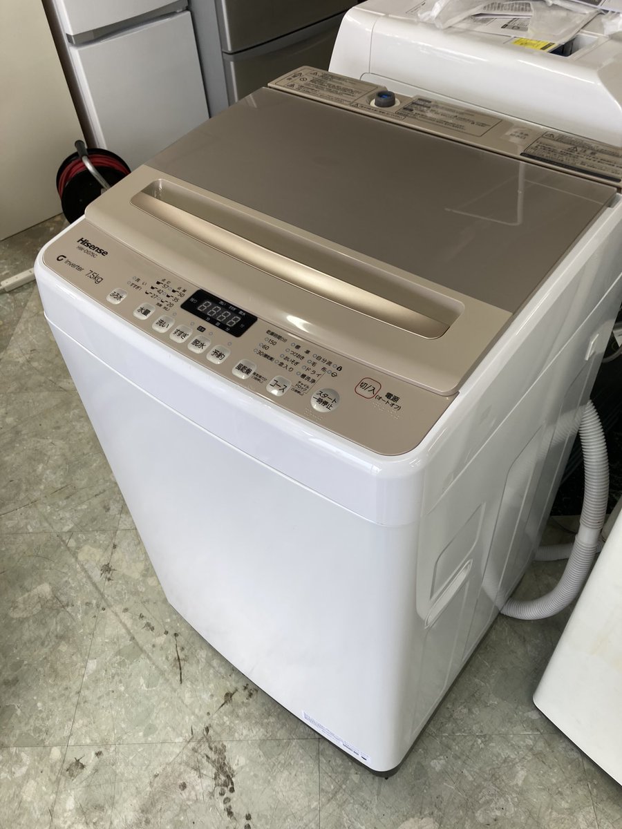リサイクルショップ宮崎屋 住吉店です！ Hisense 7.5kg全自動洗濯機 