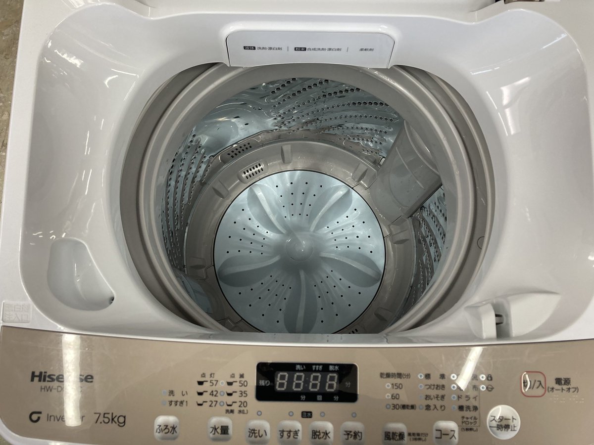 リサイクルショップ宮崎屋 住吉店です！ Hisense 7.5kg全自動洗濯機 
